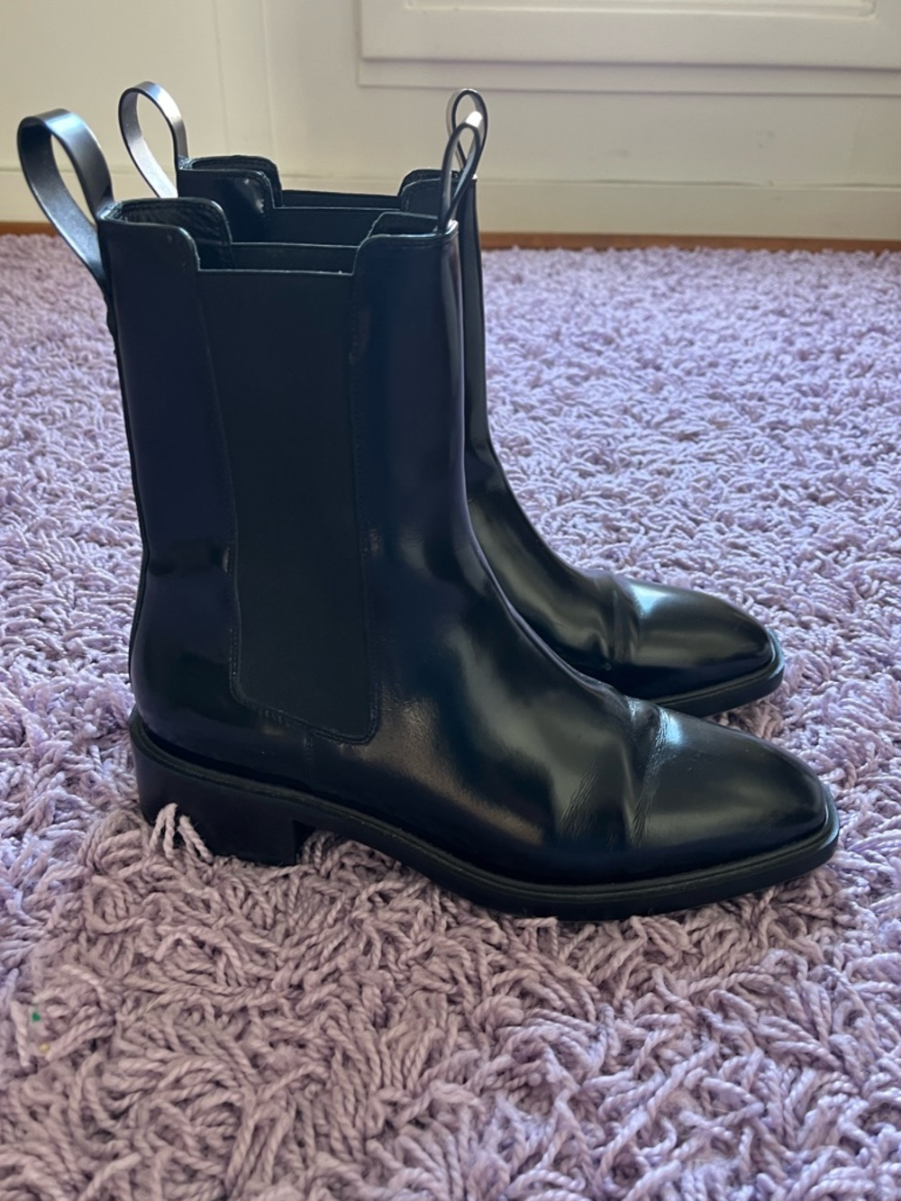 Aeyde Simone Polido Calf Leather Booties - Picture 5 of 11